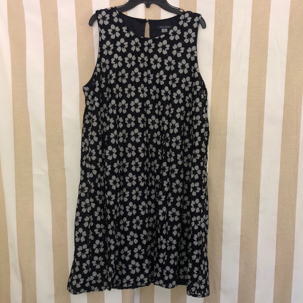 Tommy Hilfiger size 16 dress, navy and white